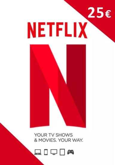 EU Netflix Kinkekaart 25€ cover image